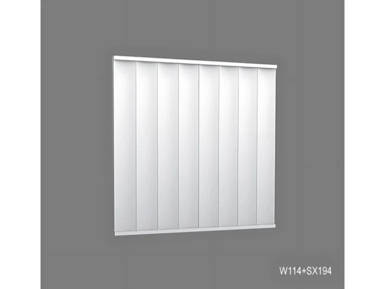 ORAC DECOR W114F MODERN VALLEY XL Flexibles 3D Wandpaneel Zierelement 2 m 200 cm x 1,5 cm x 25 cm Weiß