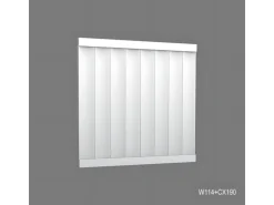 ORAC DECOR W114F MODERN VALLEY XL Flexibles 3D Wandpaneel Zierelement 2 m 200 cm x 1,5 cm x 25 cm Weiß