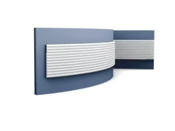 ORAC DECOR W108F MODERN ZIGZAG Flexibles 3D Wandpaneel Zierelement 2 m 200 cm x 1,8 cm x 25 cm Weiß