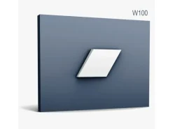 ORAC DECOR W100ODERN ROMBUS 3D Wandpaneel Zierlement, 15 cm x 25,8 cm x 2,9 cm Weiß