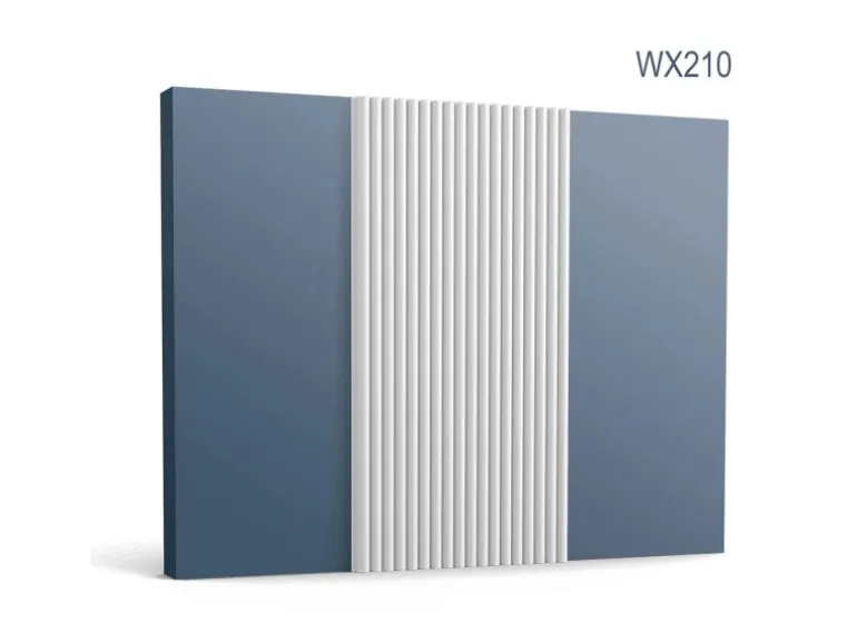 ORAC DECOR WX210 3D Wandpaneel Wandvertäfelung Akustikpaneel Stuckleiste 2 m 200 cm x 1,3 cm x 25,5 cm Weiß