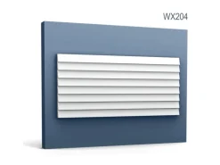 ORAC DECOR WX204 MODERN RIPPLE 3D Wandpaneel Zierelement Stuckleiste 2 m Weiß