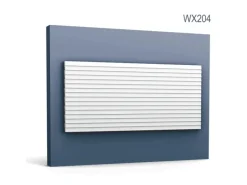 ORAC DECOR WX204 MODERN RIPPLE 3D Wandpaneel Zierelement Stuckleiste 2 m Weiß