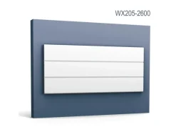 ORAC DECOR WX205-2600 MODERN TRACK 3D Wandpaneel Zierelement Stuckleiste 2,6 m Weiß