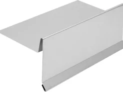 Ortblech ohne Wasserfalz Alu Natur Zuschnitt 250 mm x 1000 mm