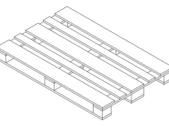Osmo Möbelpalette Außen Palisander Nadelholz endbehandelt 13 x 80 x 120 cm