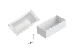 Ottofond Duo Wanne-Set 180 cm x 80 cm Weiß