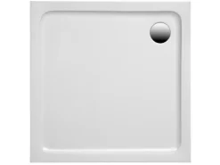 Ottofond Duschwanne Extraflach Quadrat 9 cm x 9 cm Weiß