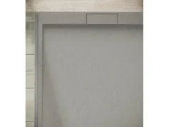 Ottofond Duschwanne Extraflach Zona Rechteck 100 cm x 80 cm Zementgrau