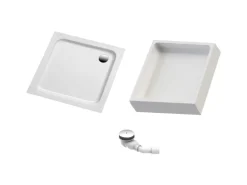 Ottofond Duschwannen-Set Quadrat 90 cm x 90 cm Weiß