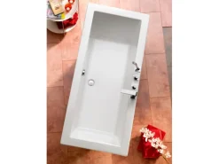 Ottofond Körperform-Badewanne Cubic 180 cm Weiß