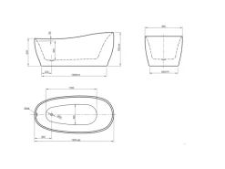 Ottofond Whirlpool Aviva Komfort-Silentsystem 180 cm x 85 cm Bordeaux-Weiß