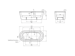 Ottofond Whirlpool Flora Komfort-Silentsystem 179,5 cm x 80 cm Weiß
