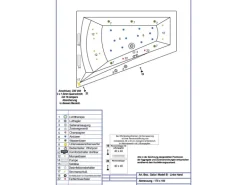 Ottofond Whirlpool Galia I Typ B 170 cm x 100 cm Weiß