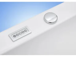 Ottofond Whirlpool-Komplettset Spirit 180x80 cm Links Weiß mit Wannenrandarmatu