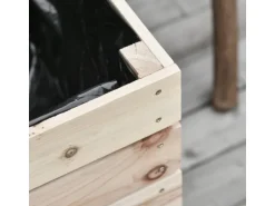 Outsunny Garten-Bett Set Tannenholz Kunststoff Natur 50L x 30B x 60H cm