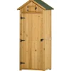 Outsunny Gartenschrank mit 4 Ablageflächen 77 x 54,2 x 179 cm