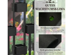 Outsunny Hochbeet Tannenholz 90L x 45B x 170H cm Schwarz