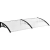 Outsunny Pultvordach Vordach 5mm Polycarbonat Transparent