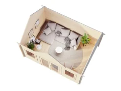 Palmako Gartenhaus Claudia 450 x 330 cm Naturbelassen FSC®