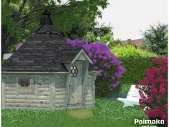 Palmako Grillkota Eva Grau tauchgrundiert BxT: 376 cm x 326 cm