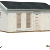 Palmako Holz-Gartenhaus Charlotte BxT: 448 cm x 548 cm