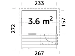 Palmako Spielhaus Otto 219 cm x 267 cm x 272 cm