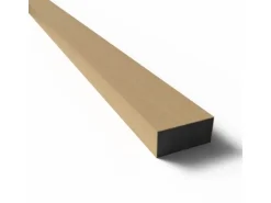 Paneel-Abschlussleiste Eiche MDF Schwarz 6,5 cm x 240 cm