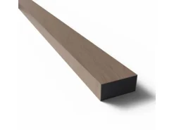 Paneel-Abschlussleiste Walnuss MDF Schwarz 6,5 cm x 240 cm