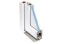 Panto Kunststoff-Haustür Landhausstil K003 Weiß 100 cm x 200 cm Anschlag Links