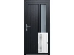 Panto Nebeneingangstür K511 DIN L innen weiß / außen anthrazit 98 x 198 cm