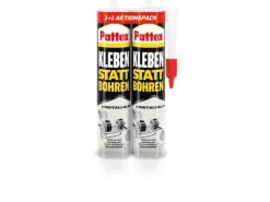 Pattex Kleben statt Bohren Kristallklar Montagekleber 2 x 290 g Kartusche