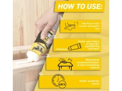 Pattex Montagekleber Kleben statt Bohren Kraftkleber weiß 250g Tube