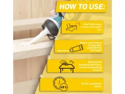 Pattex Montagekleber Kleben statt Bohren 133 g Spender Weiß