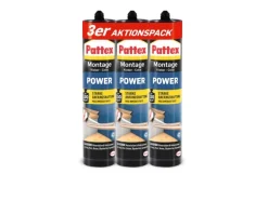 Pattex Montagekleber Power Weiß 3 x 370 g