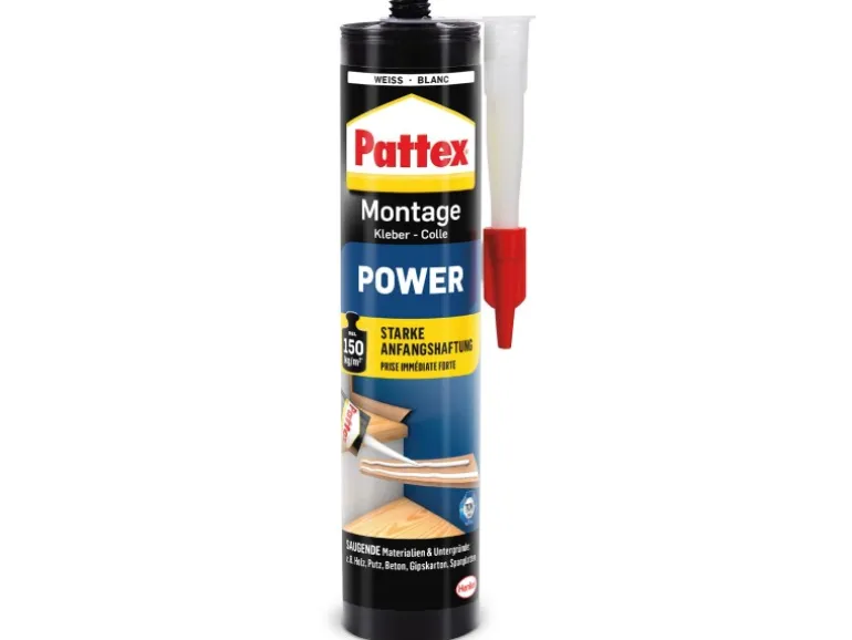 Pattex Montagekleber Power Weiß 3 x 370 g