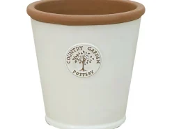 Pflanztopf Country Garden Pottery Keramik Creme 31 cm x 31 cm x 31 cm