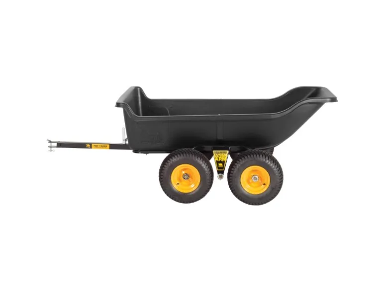Polar Anhänger Schubkarre TA1500 Schwarz 249 cm x 137 cm