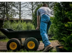 Polar Anhänger Schubkarre TA1500 Schwarz 249 cm x 137 cm