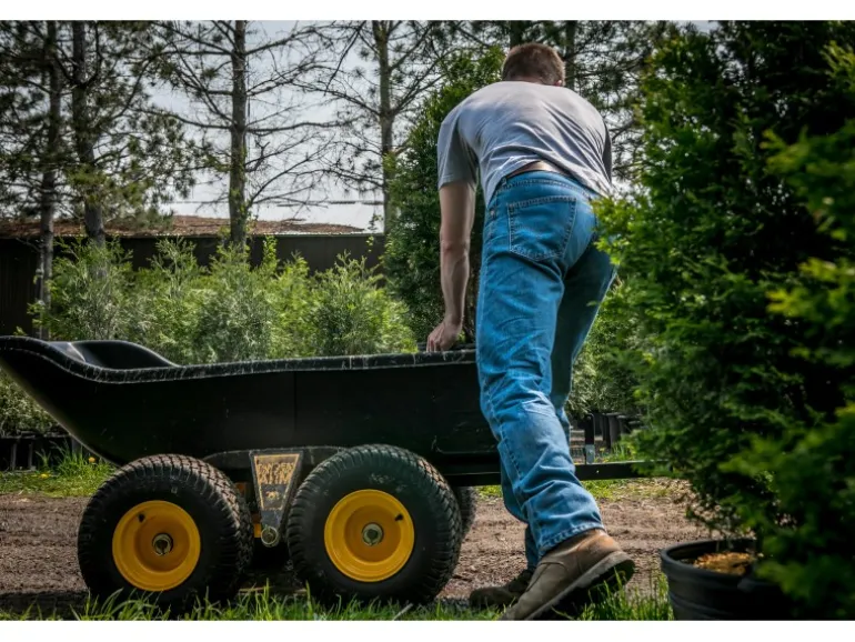 Polar Anhänger Schubkarre TA1500 Schwarz 249 cm x 137 cm