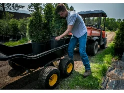 Polar Anhänger Schubkarre TA1500 Schwarz 249 cm x 137 cm