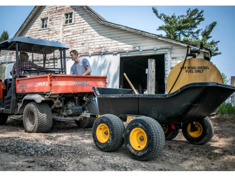 Polar Anhänger Schubkarre TA1500 Schwarz 249 cm x 137 cm