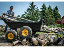 Polar Anhänger Schubkarre TA1500 Schwarz 249 cm x 137 cm