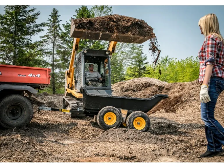 Polar Anhänger Schubkarre TA1500 Schwarz 249 cm x 137 cm