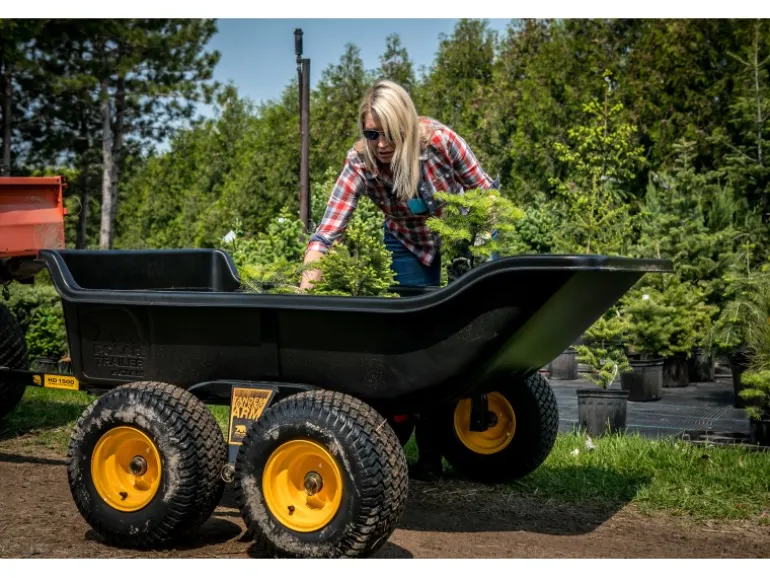 Polar Anhänger Schubkarre TA1500 Schwarz 249 cm x 137 cm