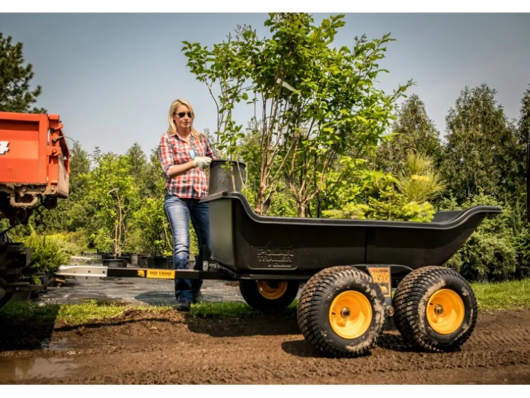 Polar Anhänger Schubkarre TA1500 Schwarz 249 cm x 137 cm