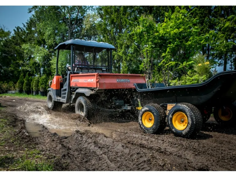 Polar Anhänger Schubkarre TA1500 Schwarz 249 cm x 137 cm