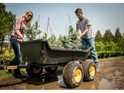 Polar Anhänger Schubkarre TA1500 Schwarz 249 cm x 137 cm