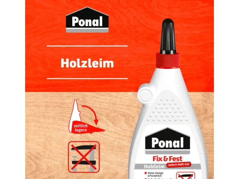 Ponal Fix & Fest Holzleim 500 g Flasche Transparent