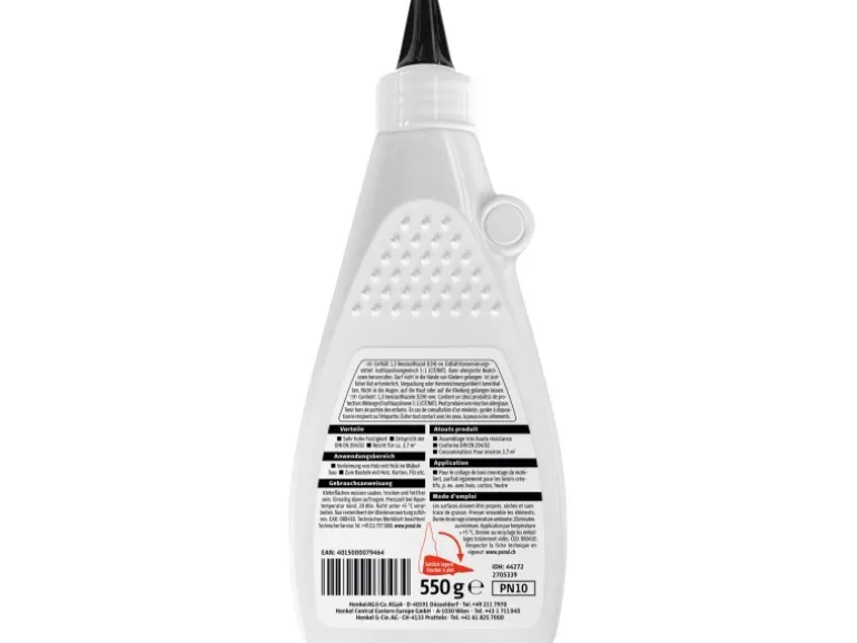 Ponal Holzleim Classic wasserbasierter Weißleim Transparent 550g